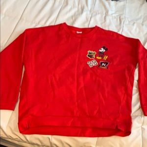 Red Mickey Mouse Sweater